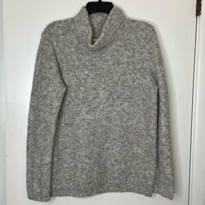 Like New! Sonoma Speckled Light Grey Turtleneck Long Sleeve Sweater